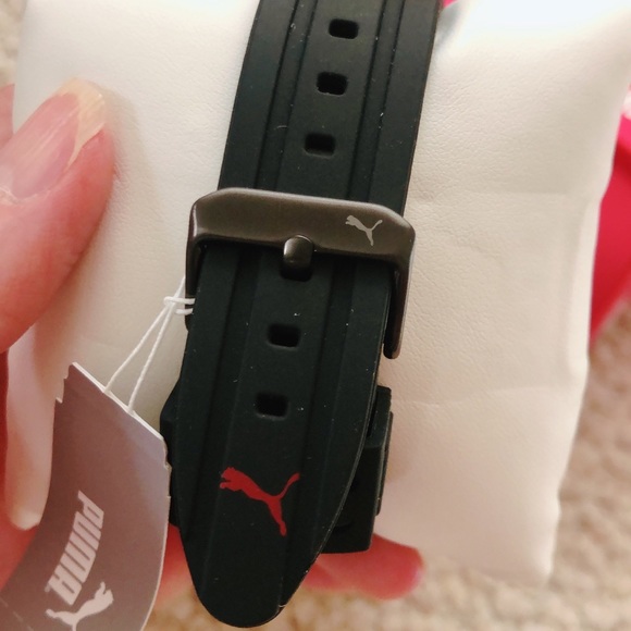 Puma Analog Three-Hand Black Silicone Watch 45MM - Picture 4 of 6